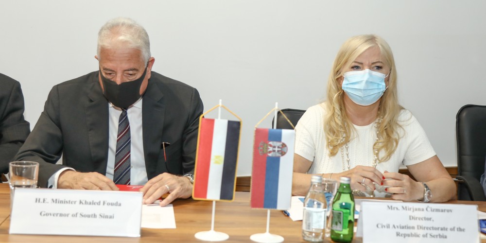 Делегација Јужног Синаја и Амбасаде Афричке Републике Египат на састанку у Директорату