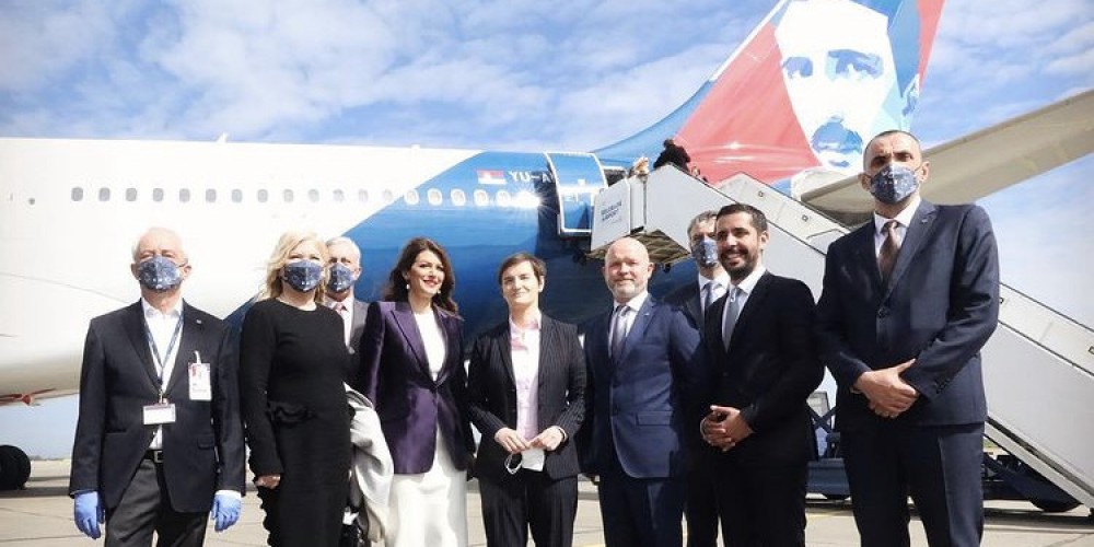 AIRBUS A330 са ликом Николе Тесле полетео за Њујорк